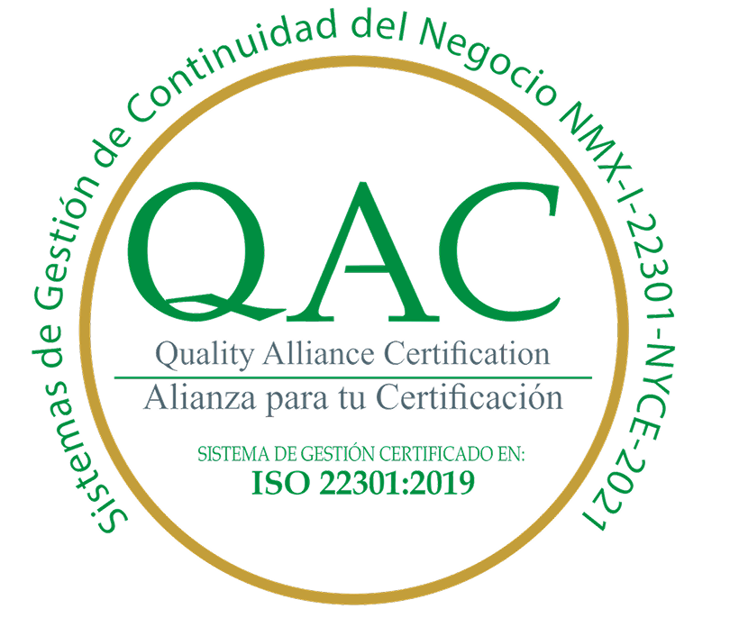 Sello ISO 22301:2019 NMX-I-22301-NYCE-2021